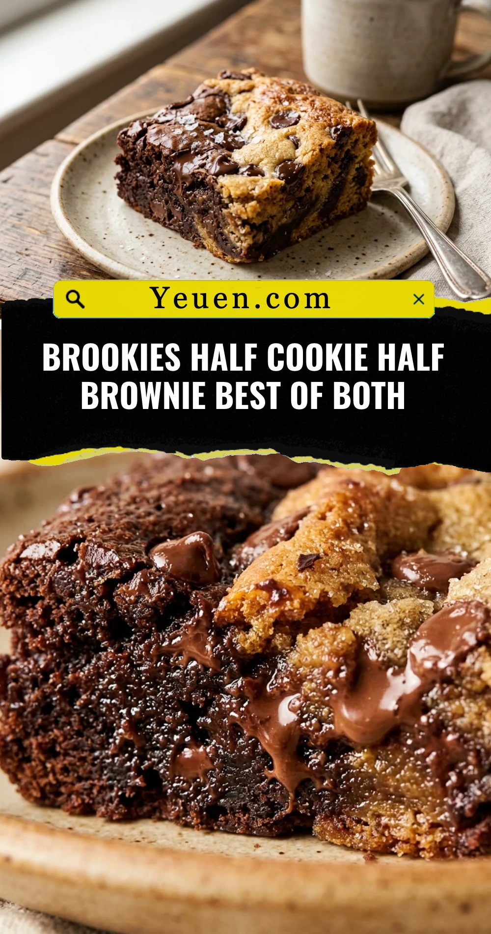 Brookies Half Cookie Half Brownie Best Of Both