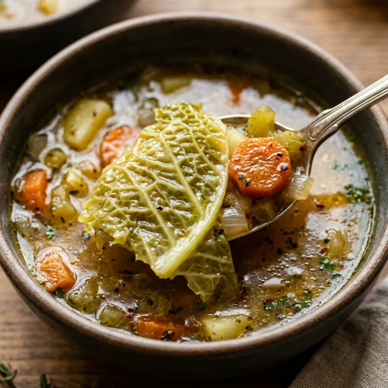 Brothy Cabbage Soup Healthy Easy One Pot Cozy Family Winter