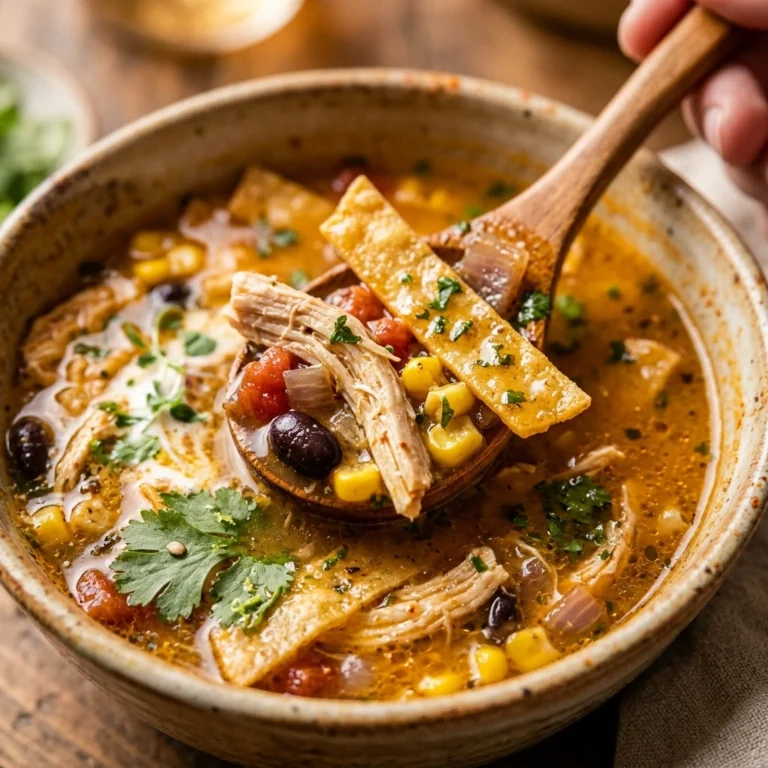 Brothy Chicken Tortilla Soup Healthy Easy One Pot Cozy Family Winter