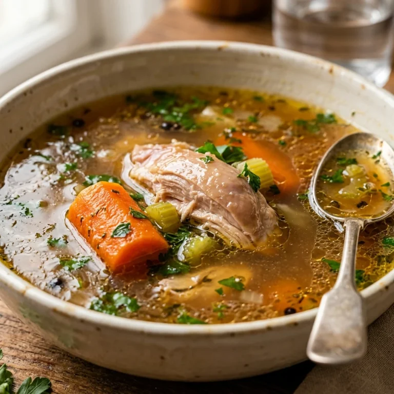 Brothy Turkey Soup Healthy Easy One Pot Cozy Family Winter