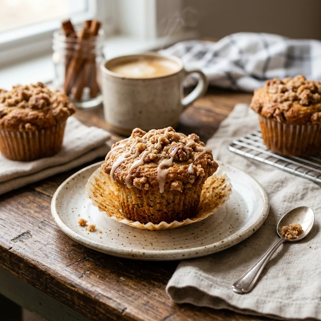 Brown Butter Cinnamon Streusel Muffins