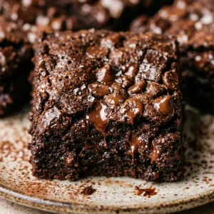 Brownie Batter Brownies Double Chocolate