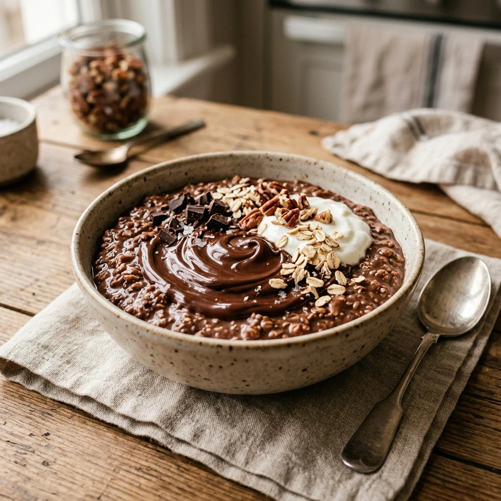Brownie Batter Overnight Oats 50g Protein No Fail