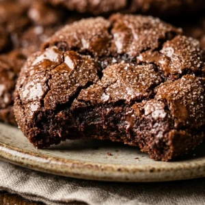 Brownie Cookies With Crinkle Top Chewy Center