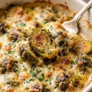Brussels Sprouts Casserole Easy Vegetable Healthy Cheesy One Dish