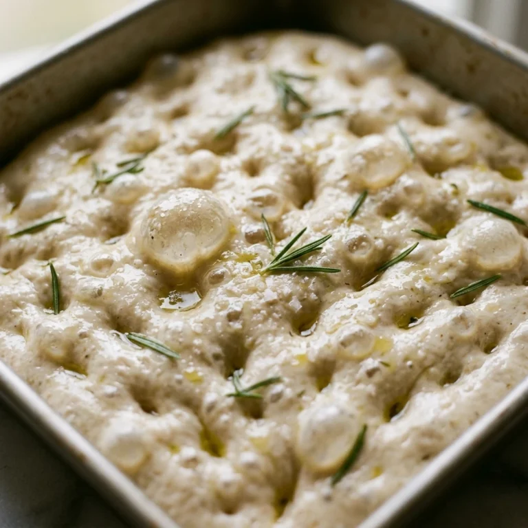 Bubbly Jiggly Sourdough Focaccia No Knead For Beginners No Fail