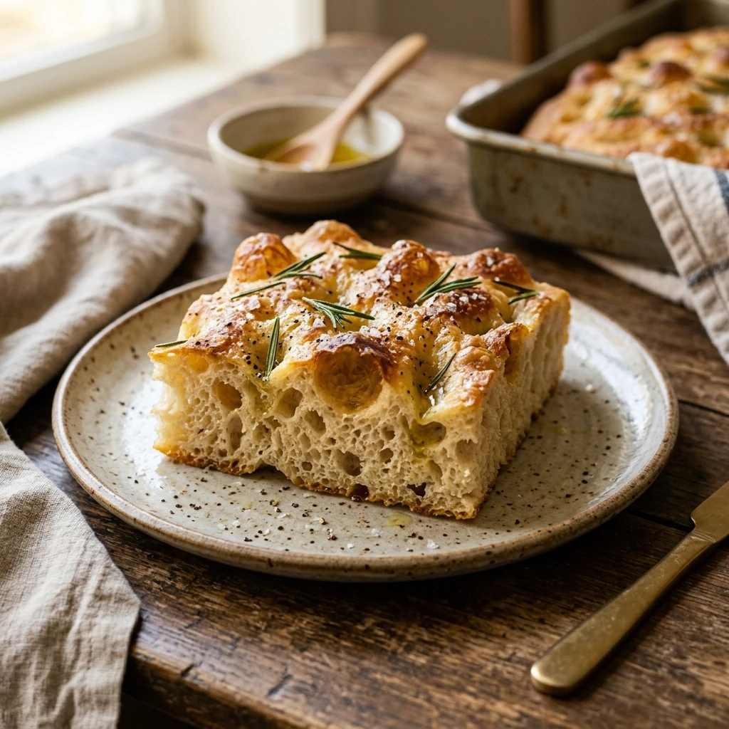 Bubbly Jiggly Sourdough Focaccia No Knead For Beginners No Fail