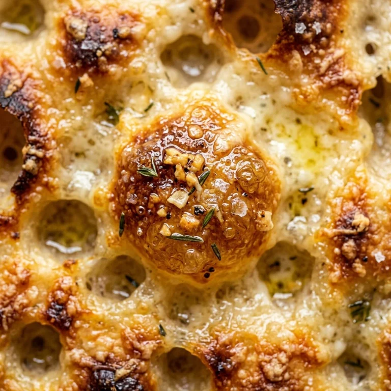 Bubbly Sourdough Focaccia With Cheese And Garlic No Knead
