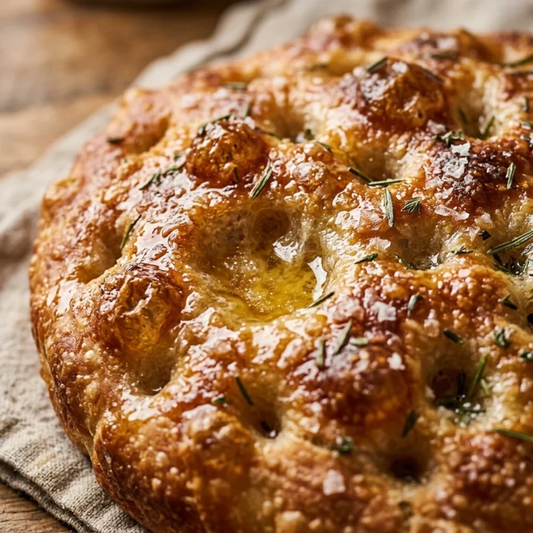 Bubbly Sourdough Focaccia With Honey Butter And Sea Salt