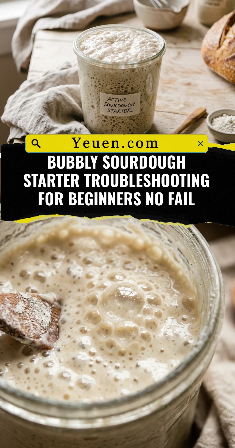 Bubbly Sourdough Starter Troubleshooting For Beginners No Fail