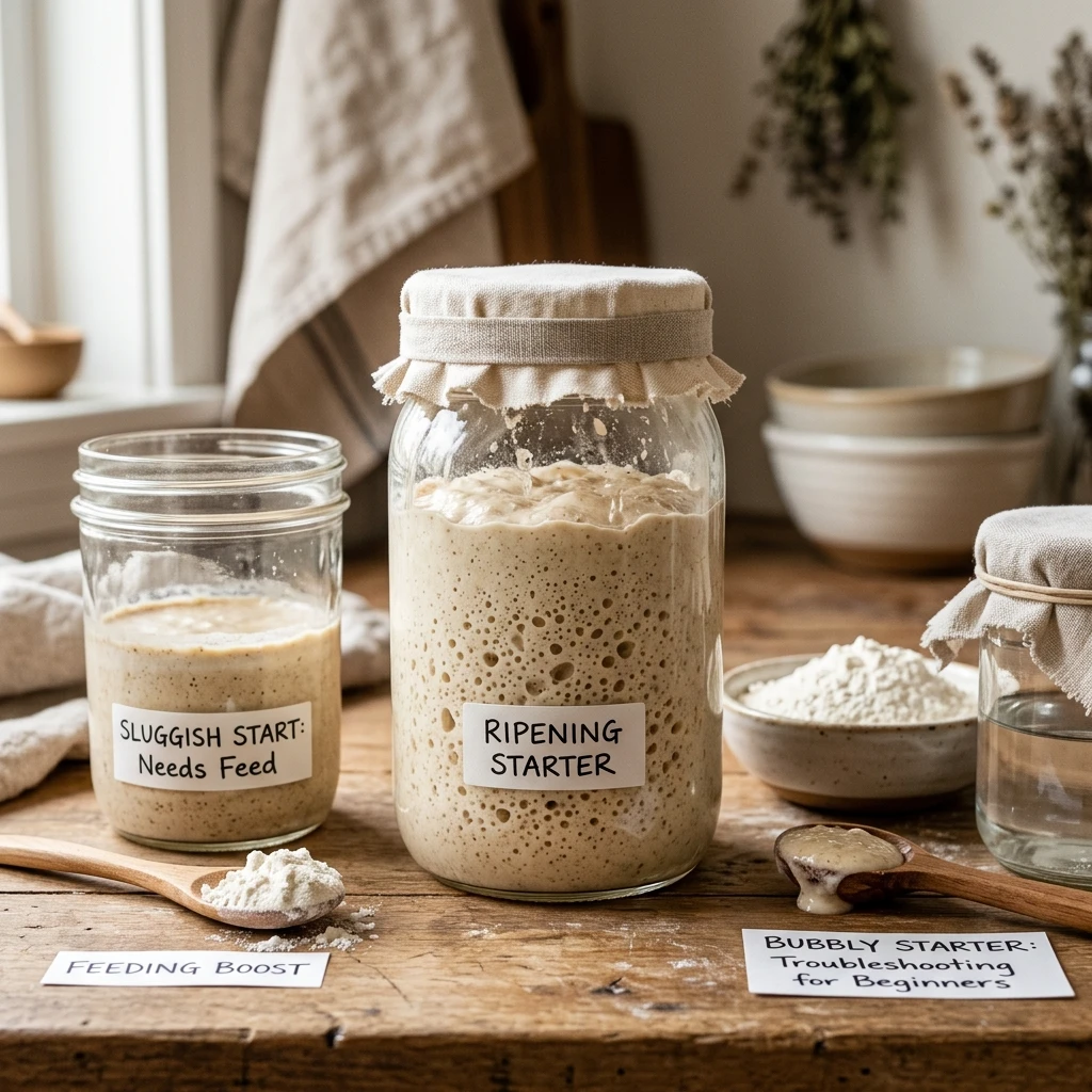 Bubbly Sourdough Starter Troubleshooting For Beginners No Fail