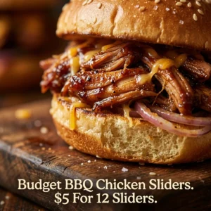 Budget BBQ Chicken Sliders $5 For 12 Sliders