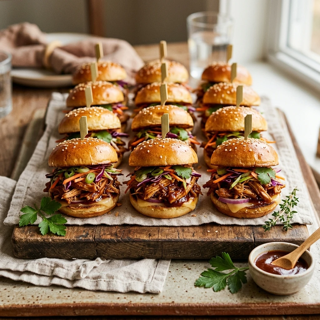 Budget BBQ Chicken Sliders $5 For 12 Sliders
