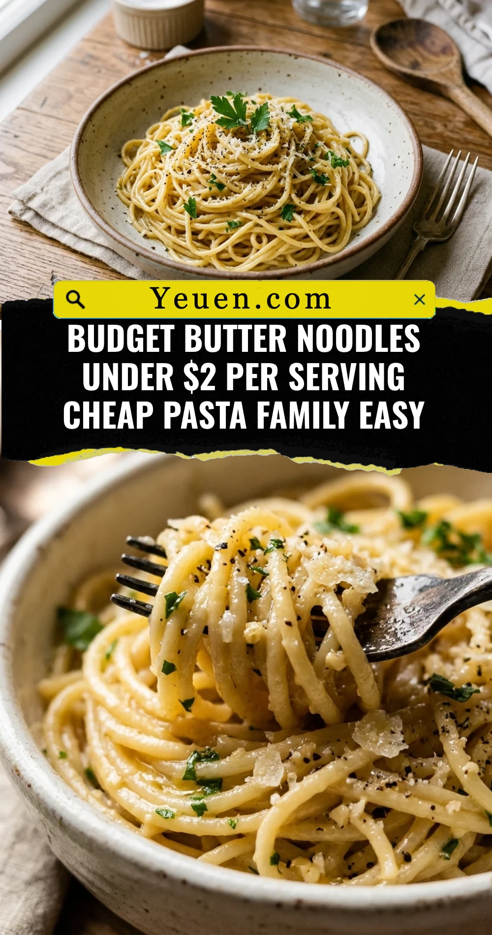 Budget Butter Noodles Under $2 Per Serving Cheap Pasta Family Easy