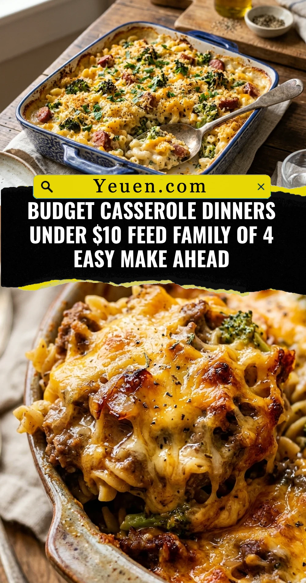 Budget Casserole Dinners Under $10 Feed Family Of 4 Easy Make Ahead