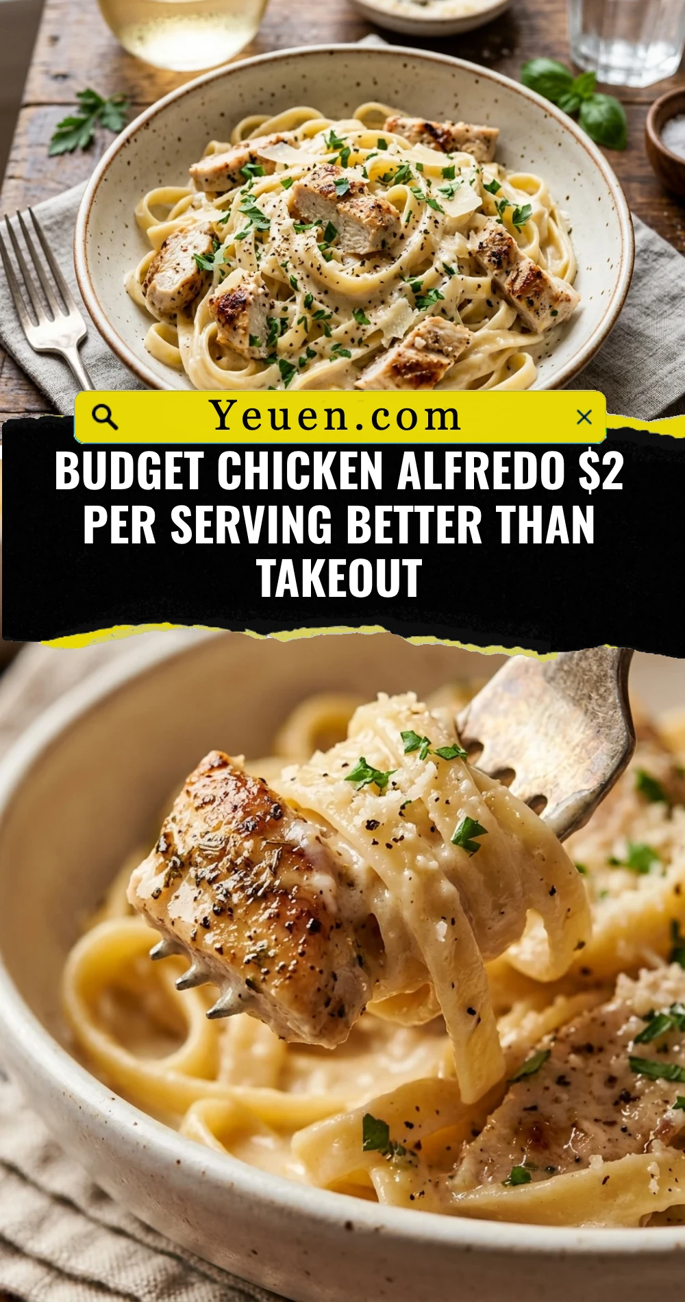 Budget Chicken Alfredo $2 Per Serving Better Than Takeout