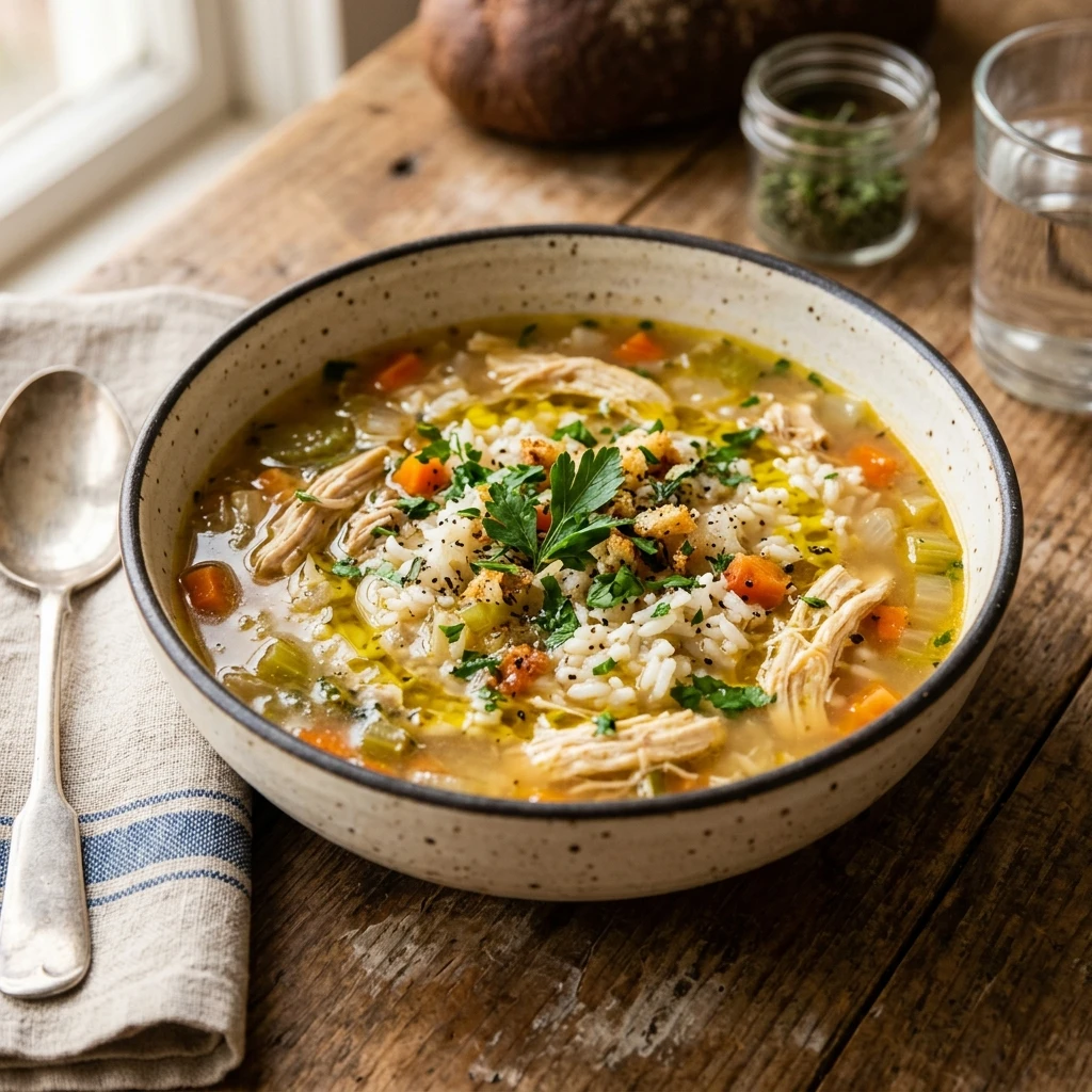 Budget Chicken And Rice Soup $8 Big Batch