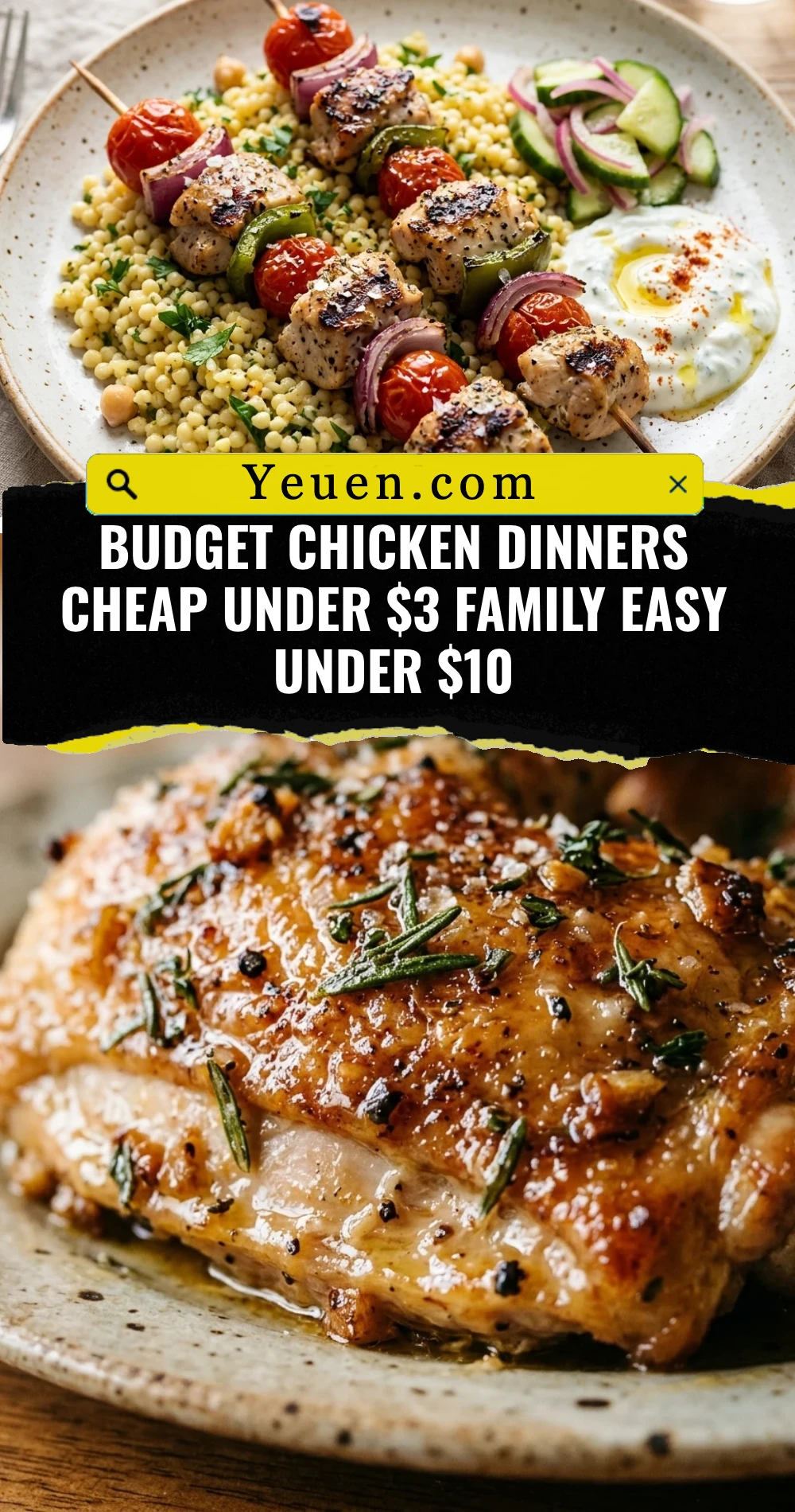Budget Chicken Dinners Cheap Under $3 Family Easy Under $10