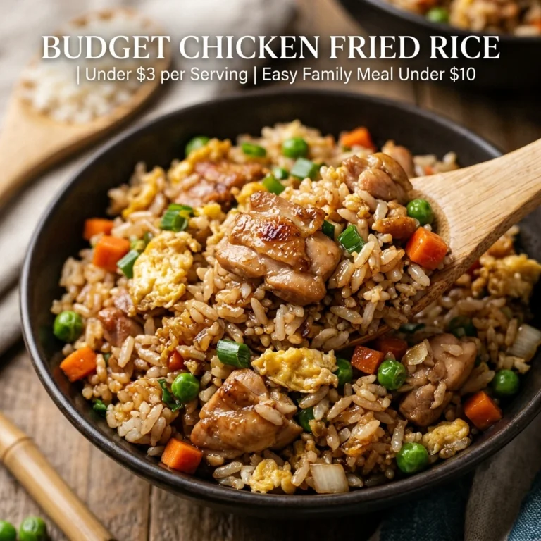 Budget Chicken Fried Rice Under $3 Easy Family Under $10