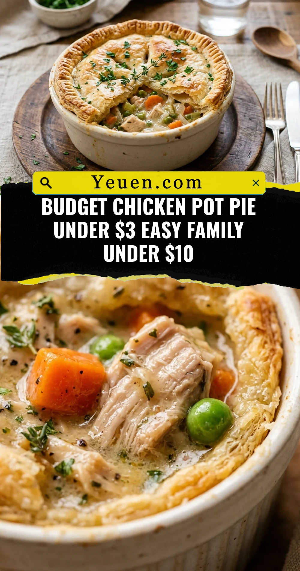Budget Chicken Pot Pie Under $3 Easy Family Under $10