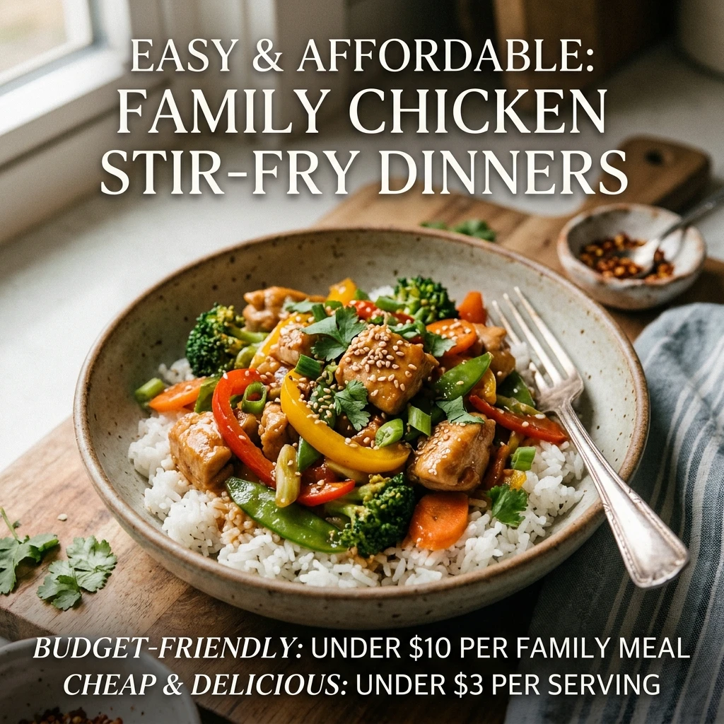 Budget Chicken Stir Fry Dinners Cheap Under $3 Family Easy Under $10