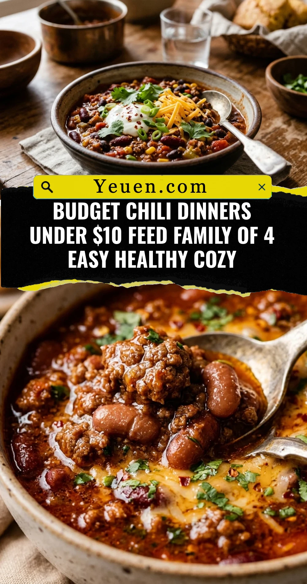 Budget Chili Dinners Under $10 Feed Family Of 4 Easy Healthy Cozy