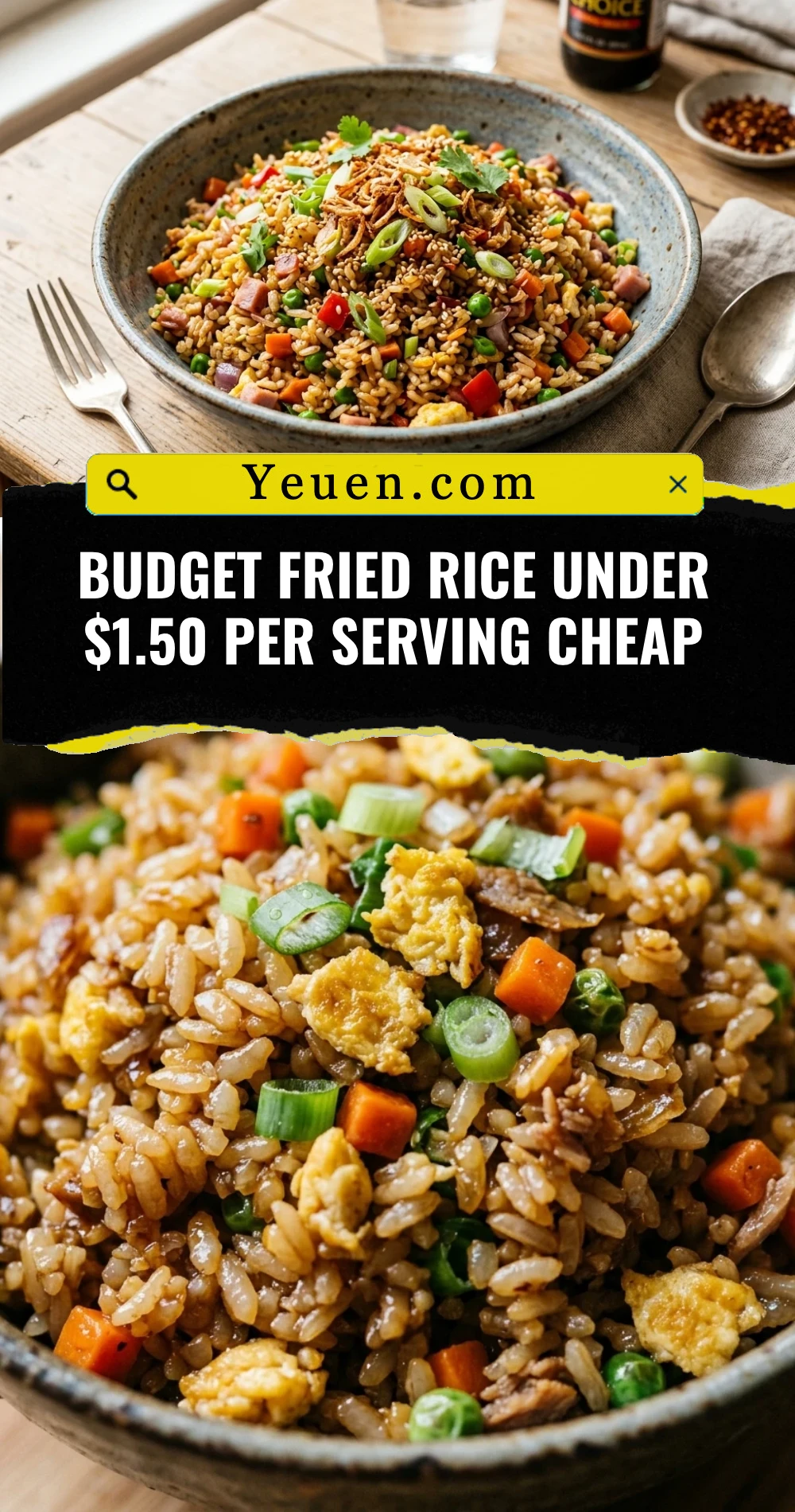 Budget Fried Rice Under $1.50 Per Serving Cheap
