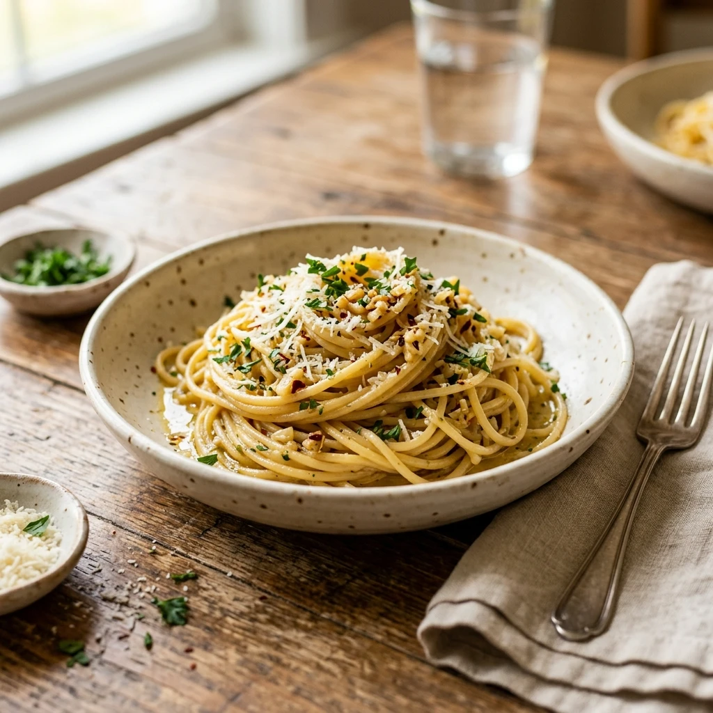 Budget Garlic Butter Pasta Under $2 - Family Obsessed