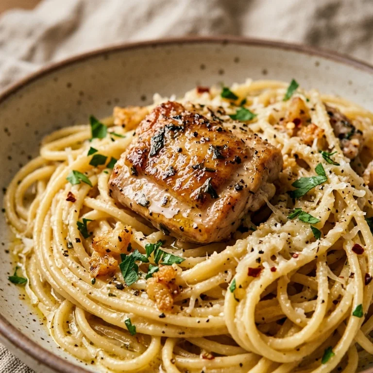 Budget Garlic Chicken Pasta - $2.75 Per Serving