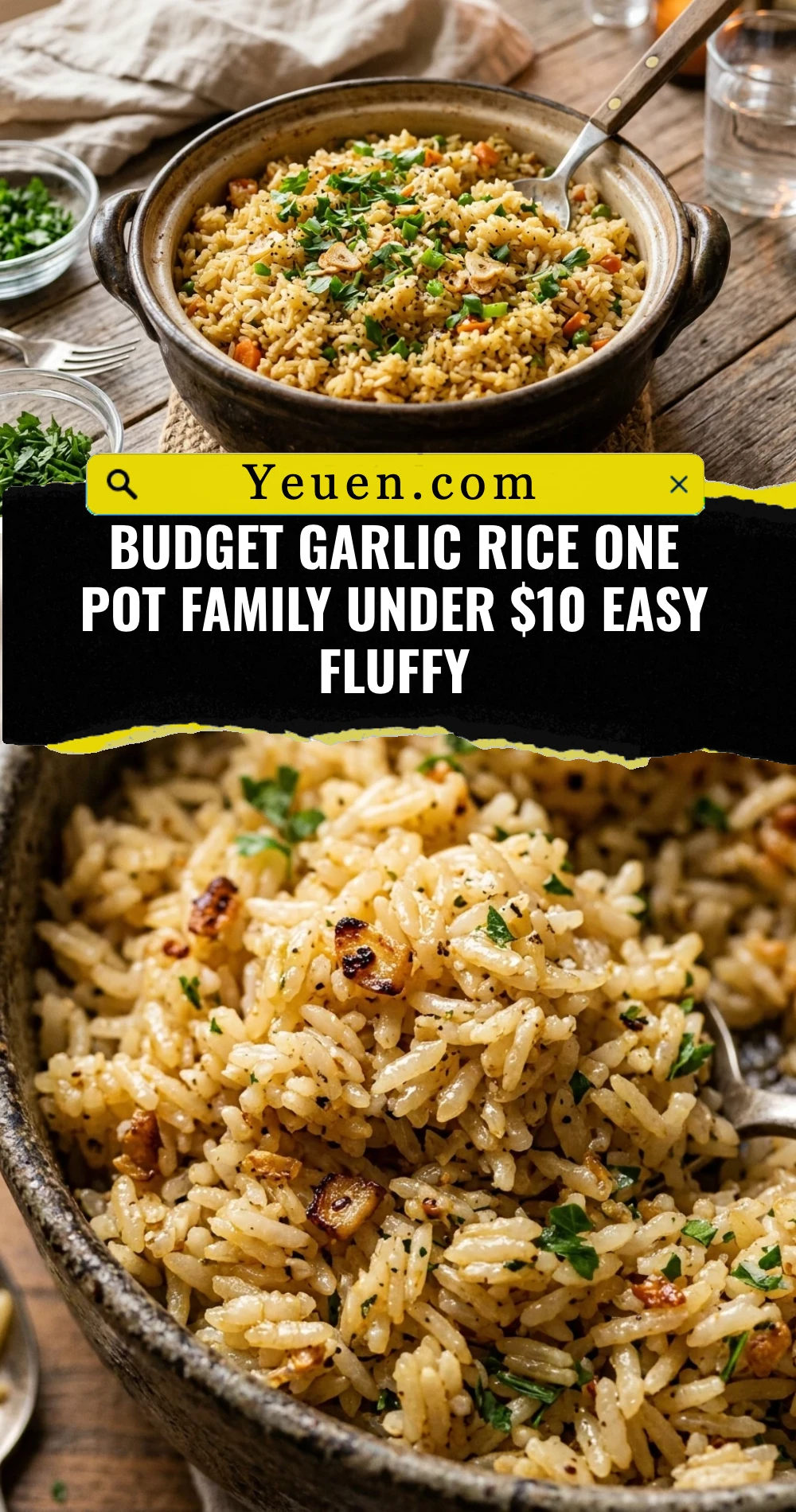 Budget Garlic Rice One Pot Family Under $10 Easy Fluffy