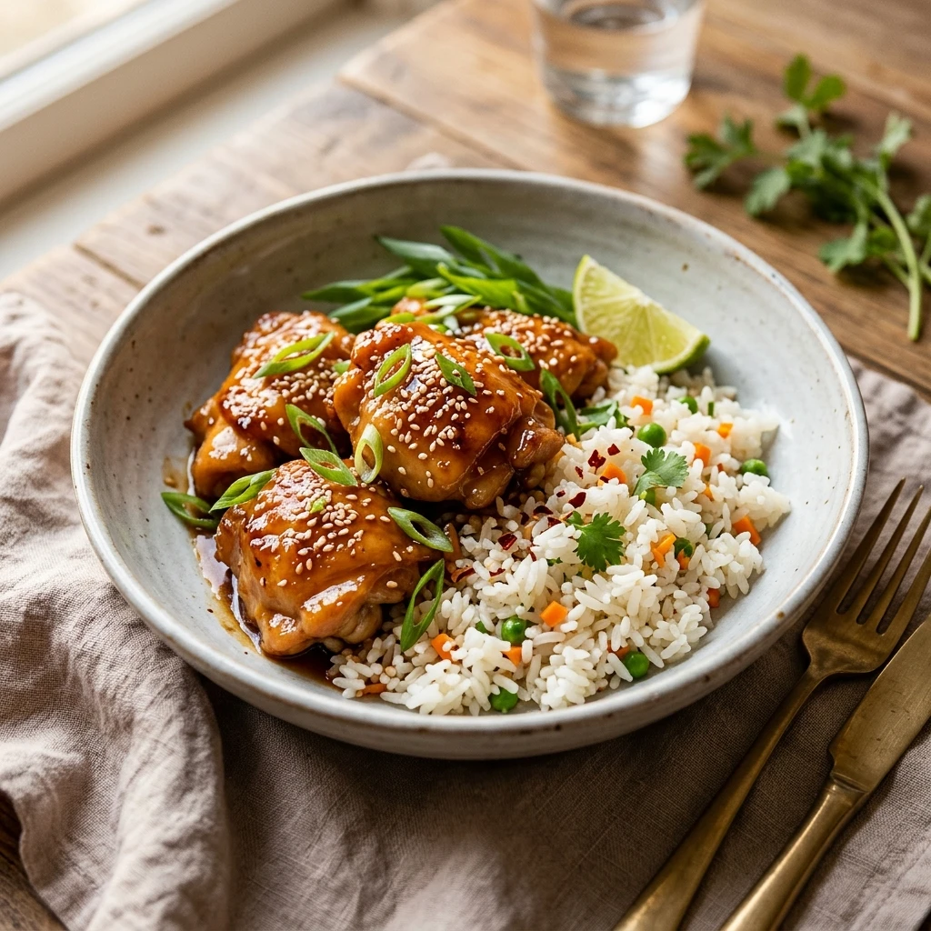 Budget Honey Garlic Chicken And Rice $2 Per Plate