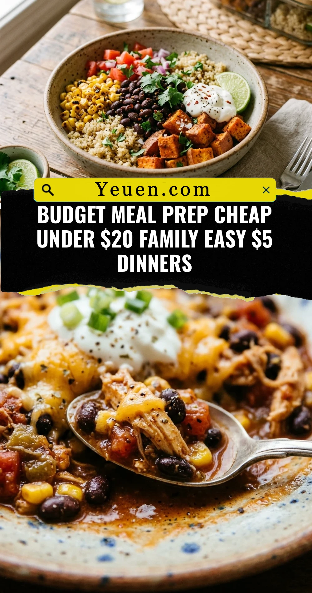 Budget Meal Prep Cheap Under $20 Family Easy $5 Dinners
