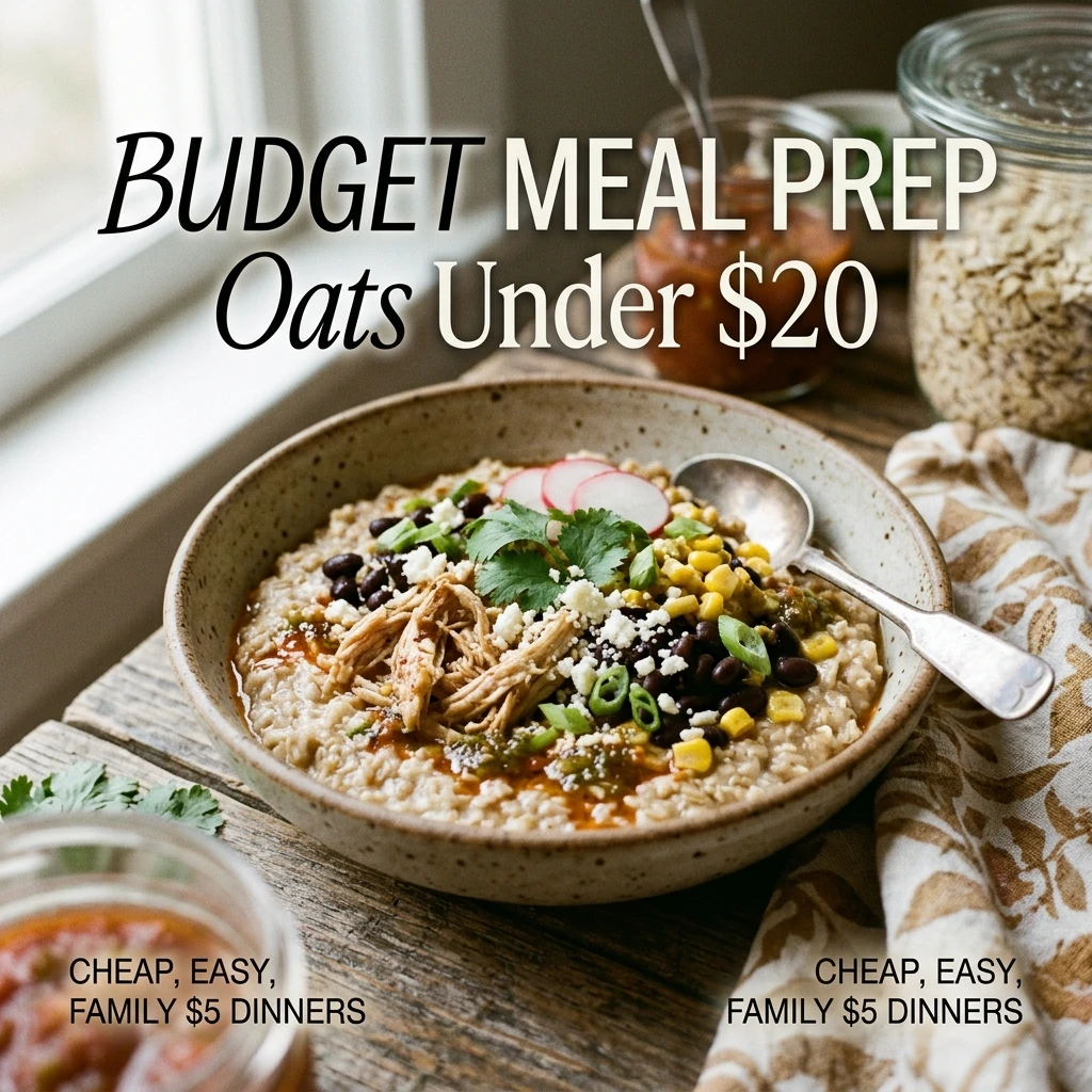Budget Meal Prep Oats Under $20 Cheap Easy Family $5 Dinners