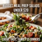 Budget Meal Prep Salads Under $20 Cheap Easy Family $5 Dinners