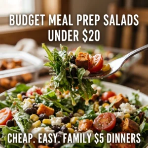 Budget Meal Prep Salads Under $20 Cheap Easy Family $5 Dinners