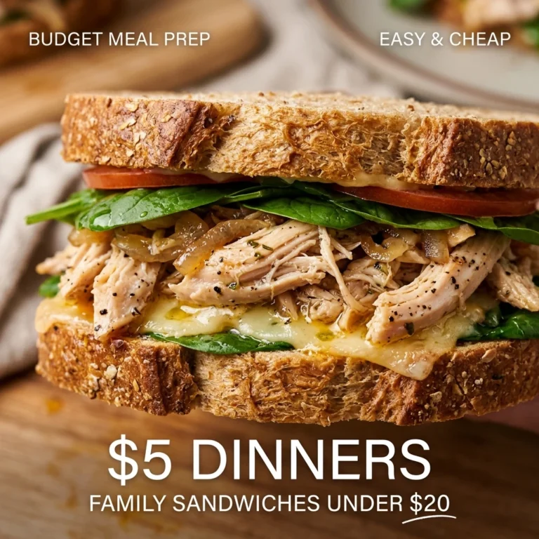 Budget Meal Prep Sandwiches Under $20 Cheap Easy Family $5 Dinners