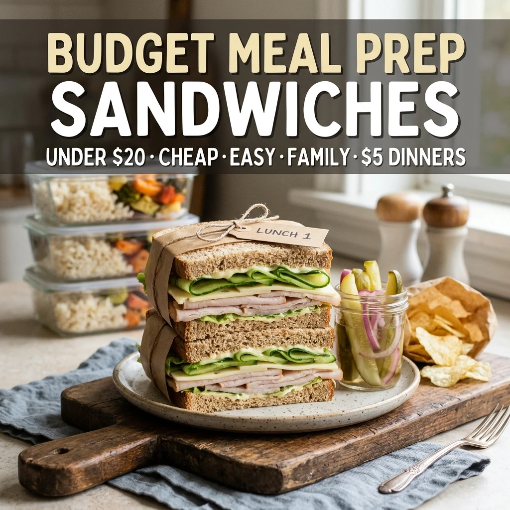 Budget Meal Prep Sandwiches Under $20 Cheap Easy Family $5 Dinners