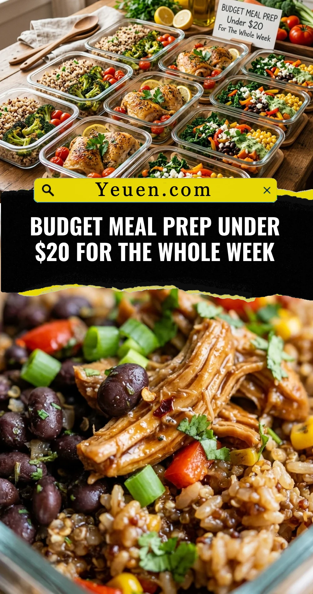 Budget Meal Prep Under $20 For The Whole Week