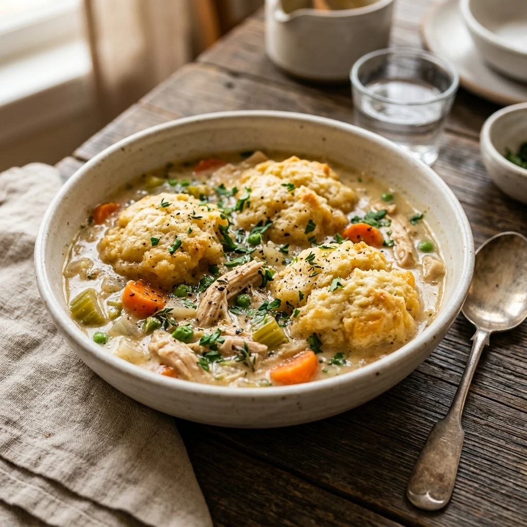 Budget One-Pot Chicken And Dumplings $8 Family Meal