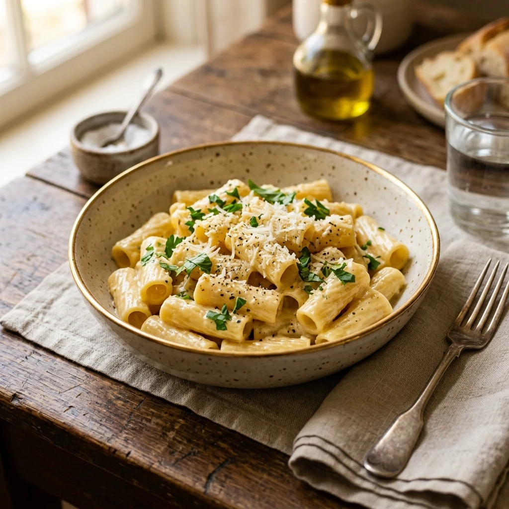 Budget Pasta Under $2 Per Serving - Creamy & Cheesy