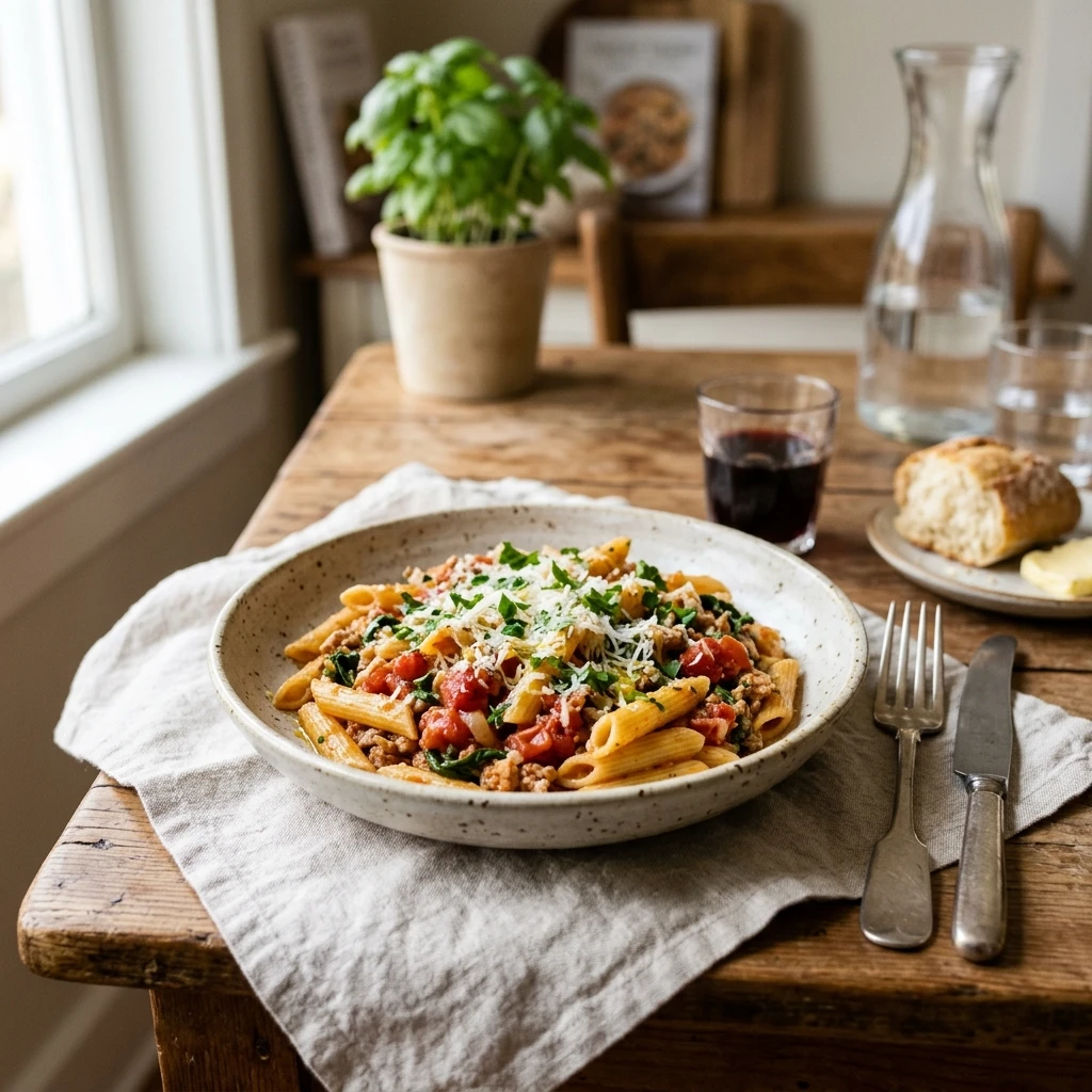 Budget Penne Pasta Under $2 Per Serving Cheap Family Dinner Easy