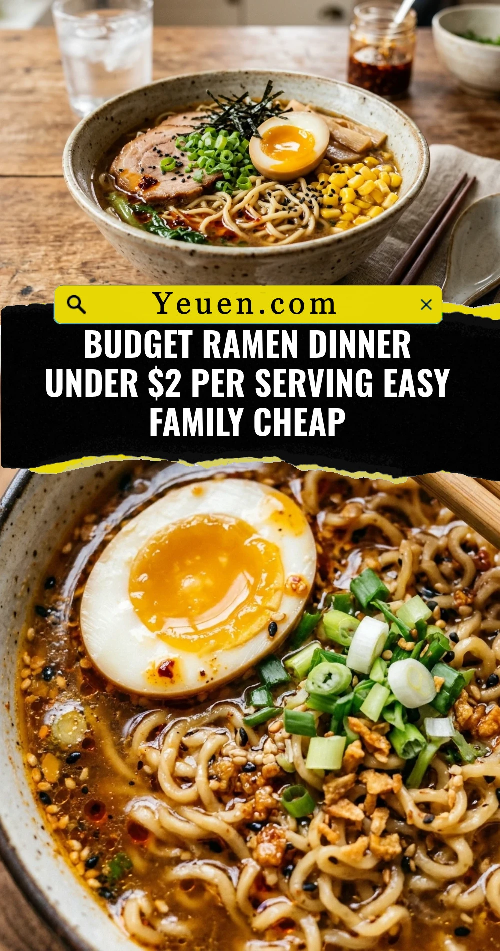 Budget Ramen Dinner Under $2 Per Serving Easy Family Cheap