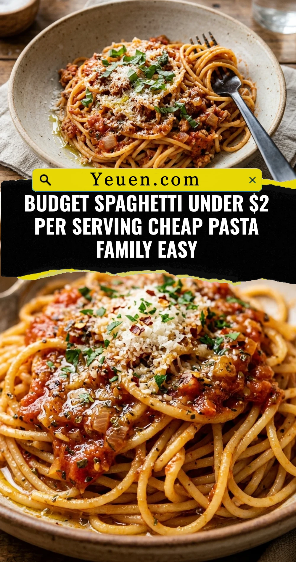 Budget Spaghetti Under $2 Per Serving Cheap Pasta Family Easy