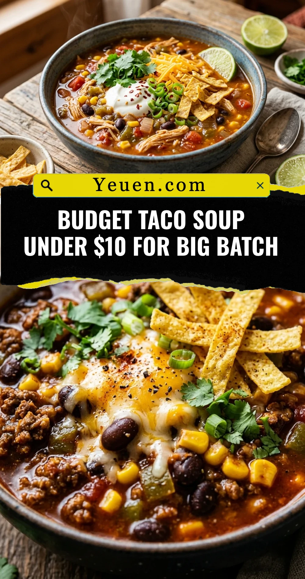 Budget Taco Soup Under $10 For Big Batch