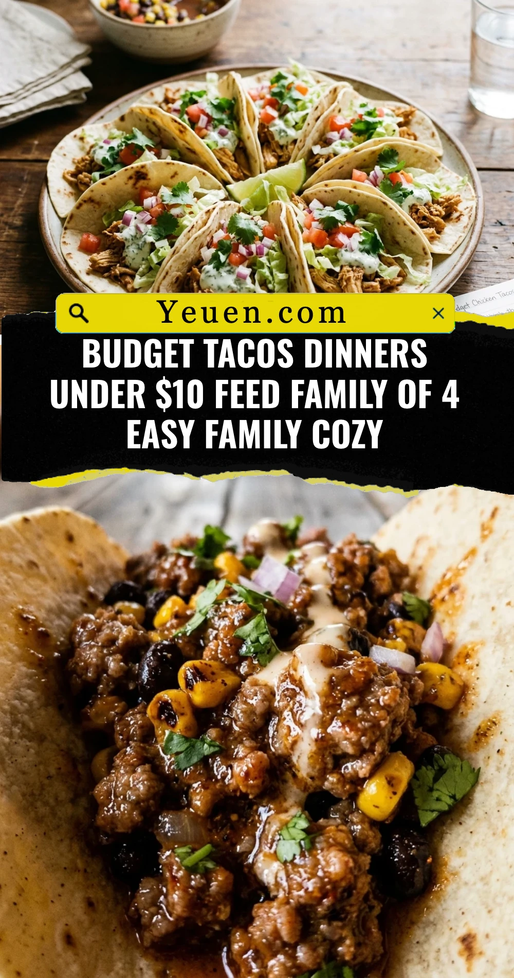 Budget Tacos Dinners Under $10 Feed Family Of 4 Easy Family Cozy