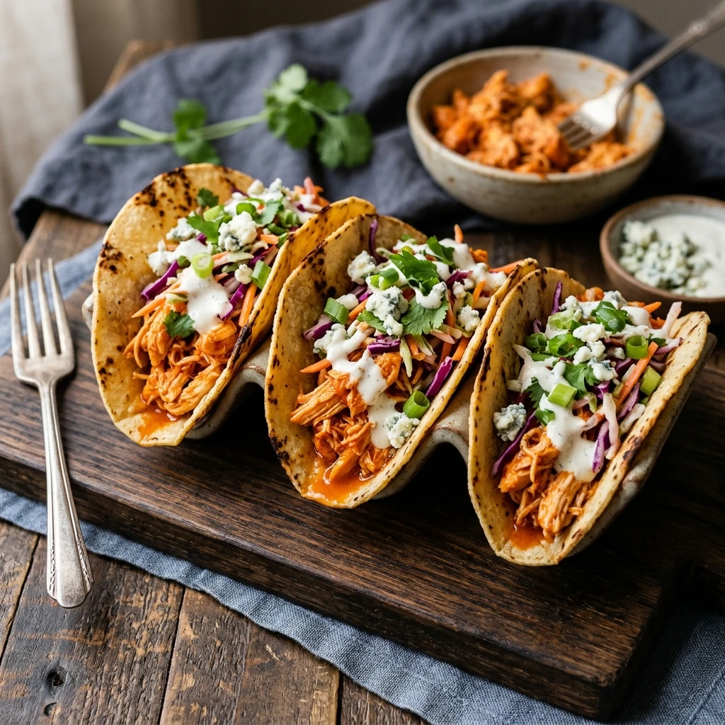 Buffalo Chicken Tacos Easy 20 Minute Weeknight Ultimate Recipe Viral