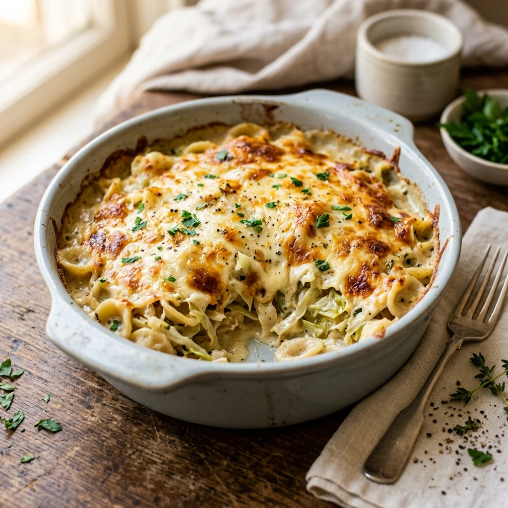 Cabbage Alfredo Bake Cheesy One-Pot Under $6