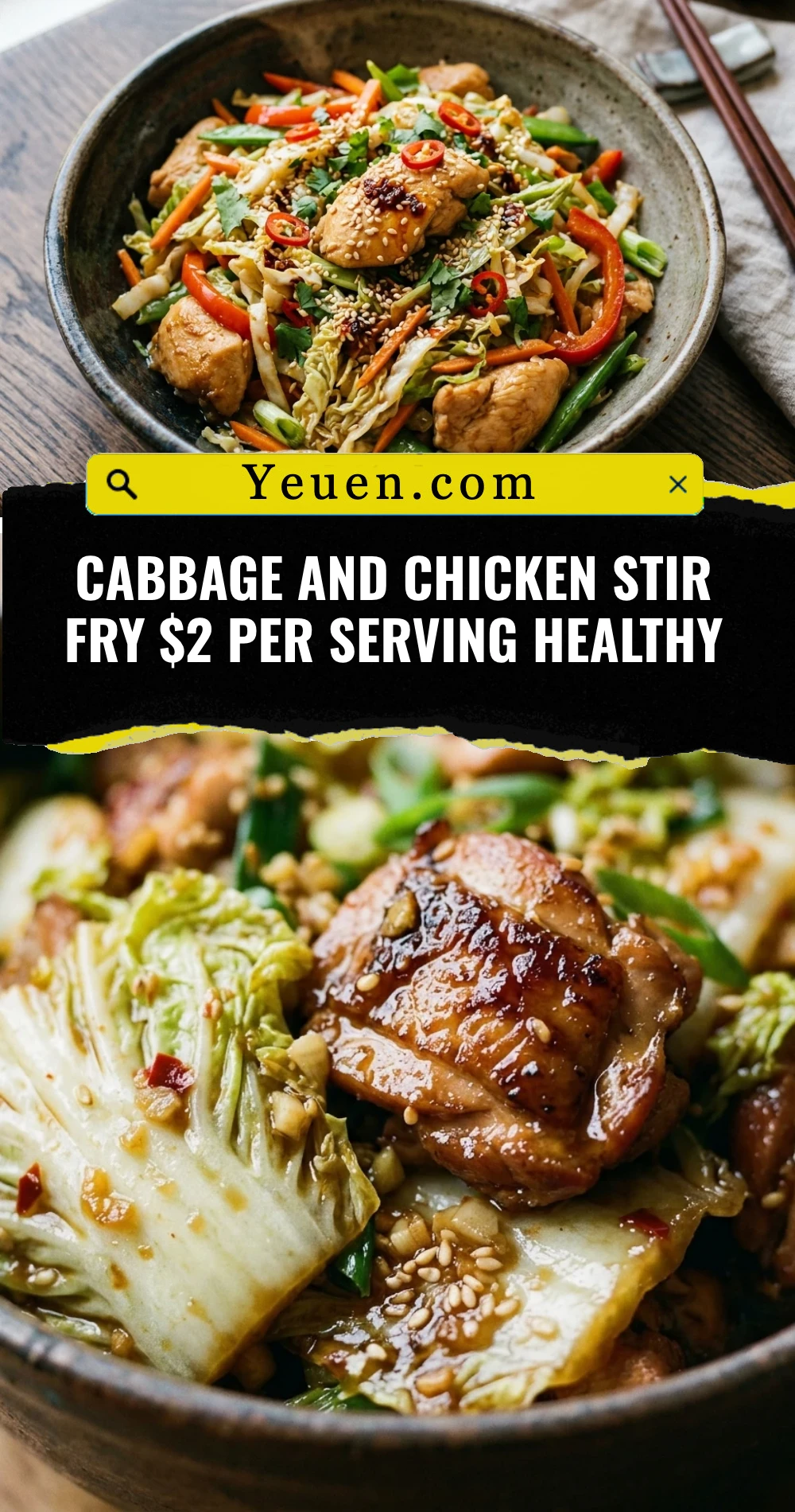 Cabbage And Chicken Stir Fry $2 Per Serving Healthy