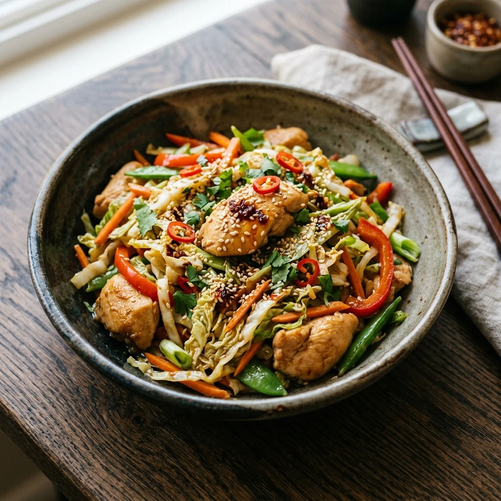 Cabbage And Chicken Stir Fry $2 Per Serving Healthy