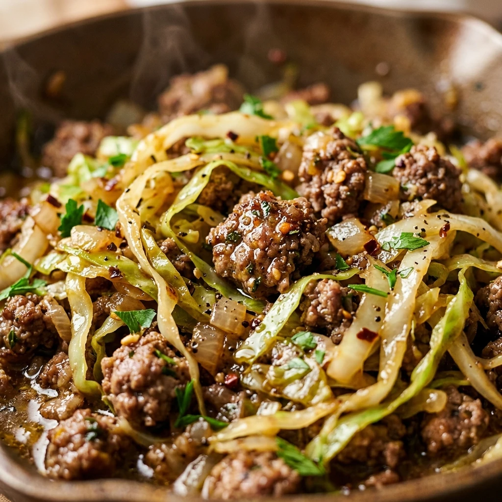 Cabbage And Ground Beef Skillet $2 Per Serving